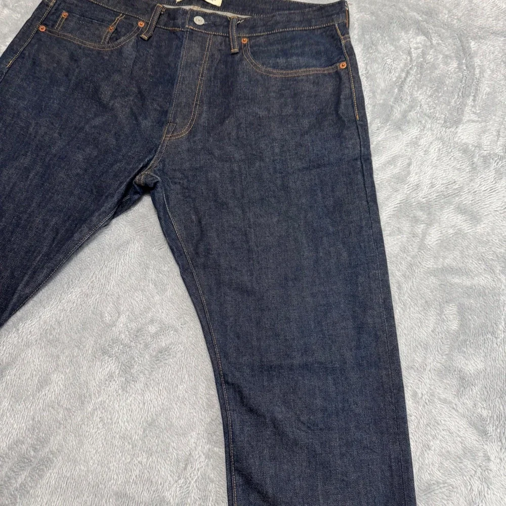 Gap Jeans Mens 36x34 Dark Indigo 1969 Kaihara Japanese Selvedge Slim Button Fly